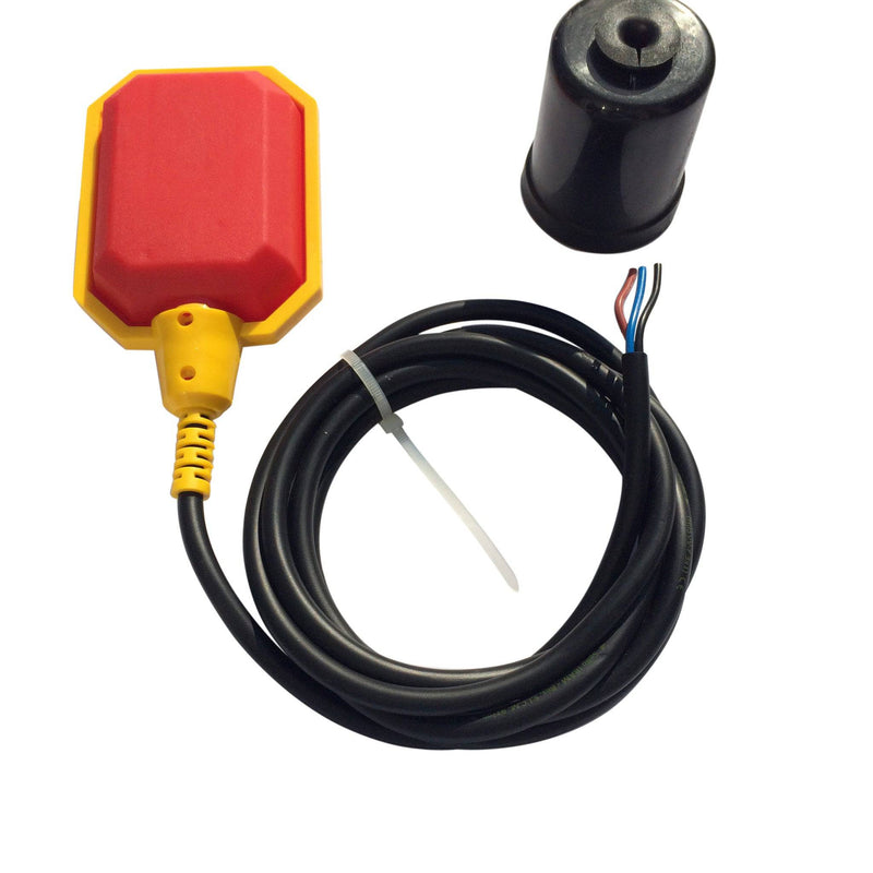 Float Switch for Sump Pump - Water Level Sensor with Honeywell Microswitch and Adjustable Tether Length for Ground Water Bilge Pump and Water Tank – Non-Corrosive PP Casing, Rated to 13 Amps