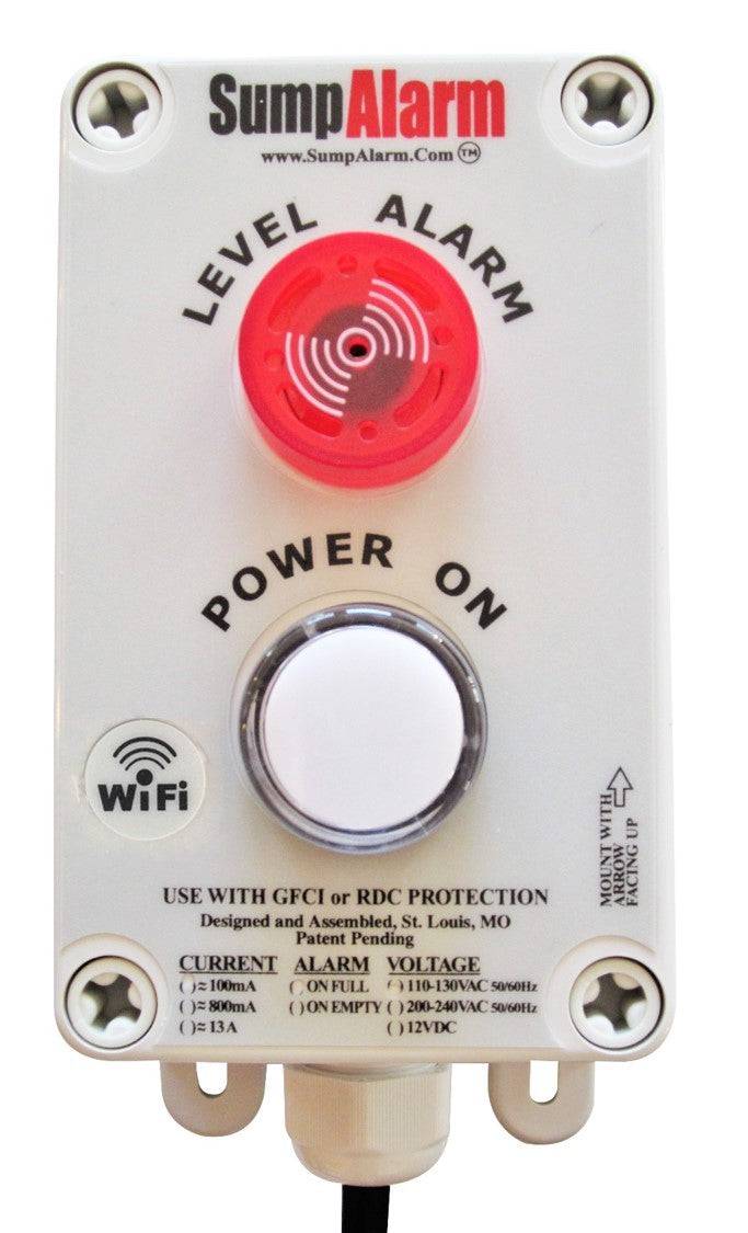 Sump Alarm "2L" WiFi Enabled In/Outdoor Low Water Alarm With Power Light and Conductivity Probes