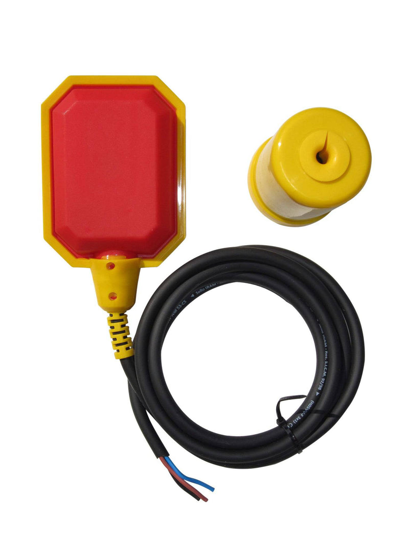 Float Switch for Sump Pump - Water Level Sensor with Honeywell Microswitch and Adjustable Tether Length for Ground Water Bilge Pump and Water Tank – Non-Corrosive PP Casing, Rated to 13 Amps